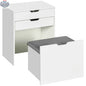 White Alice Makeup Vanity Set with flip-top mirror by SLOTH Nation, featuring a sleek bedroom furniture design and spacious tabletop.
