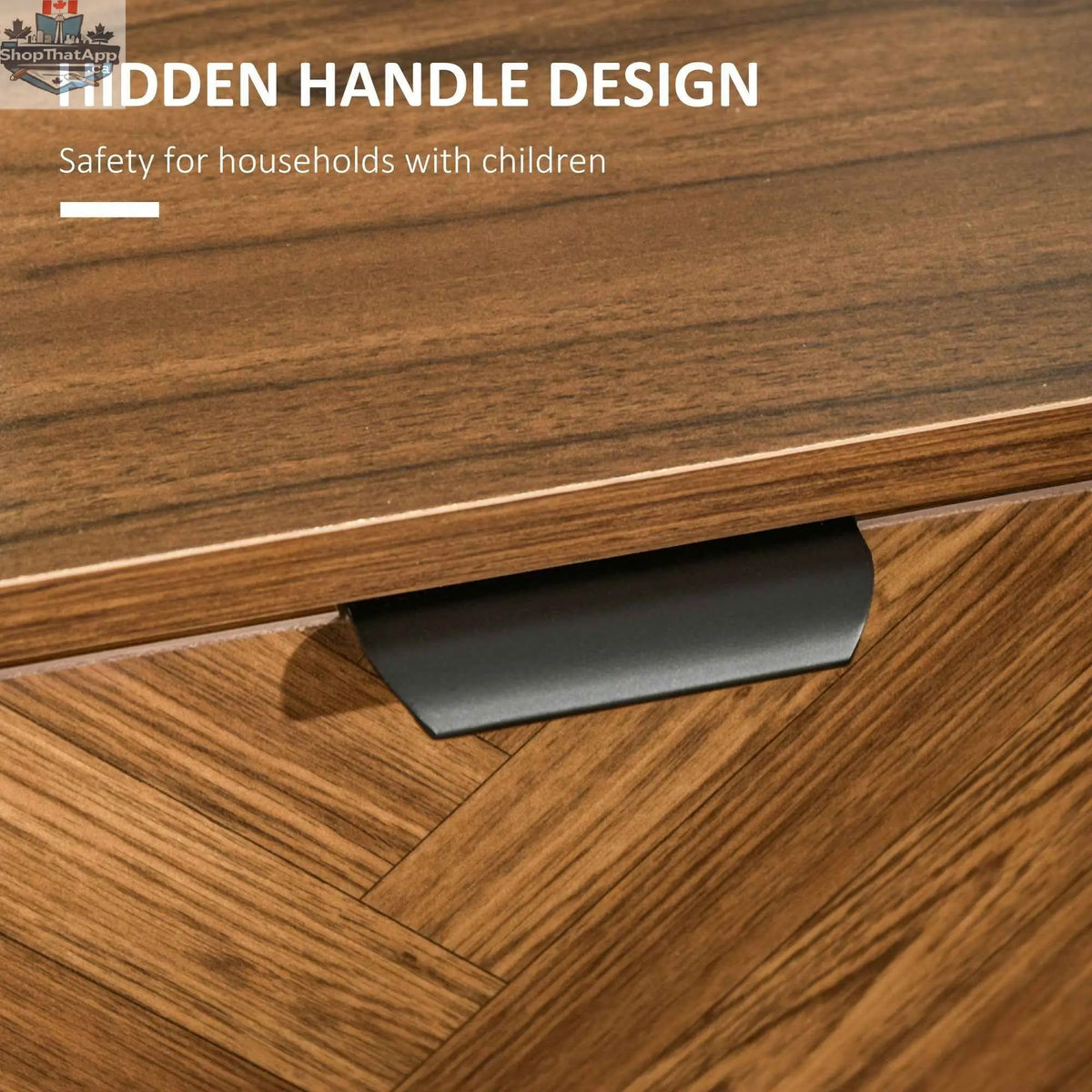 Walnut nightstand with drawers and steel legs, brown bedroom furniture piece by SLOTH Nation, showcasing a sleek modern design