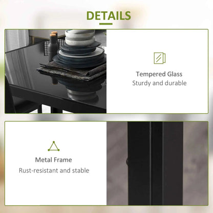 Black Zaya 5-piece glass dining set by SLOTH Nation with rectangular table and matching chairs, ideal for small spaces.