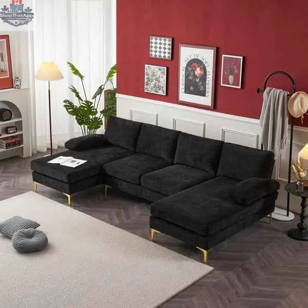 Willow U-shaped modular sectional sofa by SLOTH Nation, showcasing versatile living room furniture with plush cushions and modern design.
