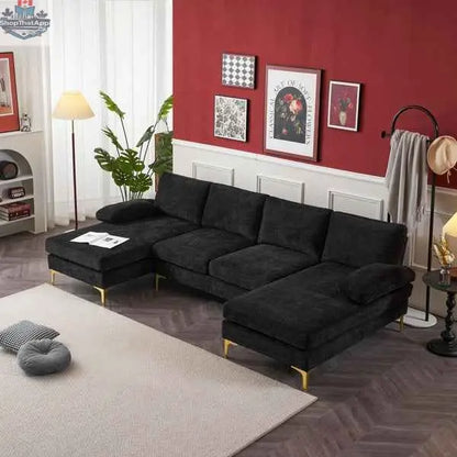 Willow U-shaped modular sectional sofa by SLOTH Nation, showcasing versatile living room furniture with plush cushions and modern design.