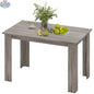 Light grey Spencer 47-inch dining table by SLOTH Nation, ideal for 4 to 6 people, in a modern kitchen setting
