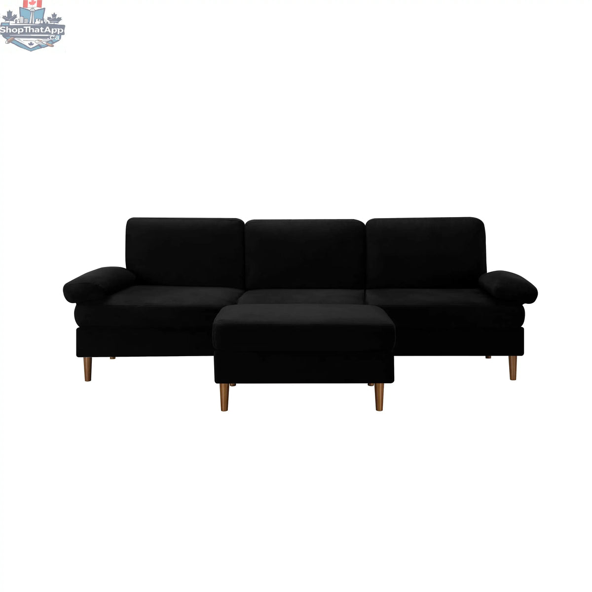 SLOTH Nation Harrison Modular Sectional Sofa in neutral fabric, showcasing its versatile living room furniture design and comfortable seating