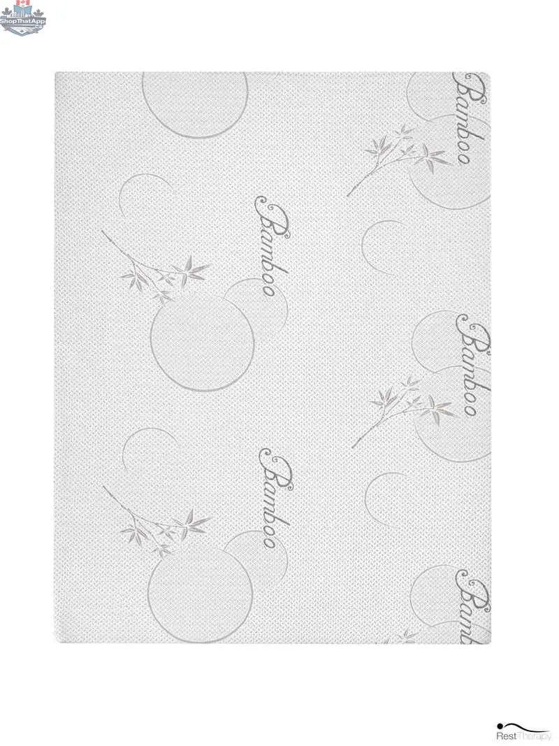 8-inch bamboo memory foam mattress by SLOTH Nation, showcasing soft, supportive surface with plush fabric cover.