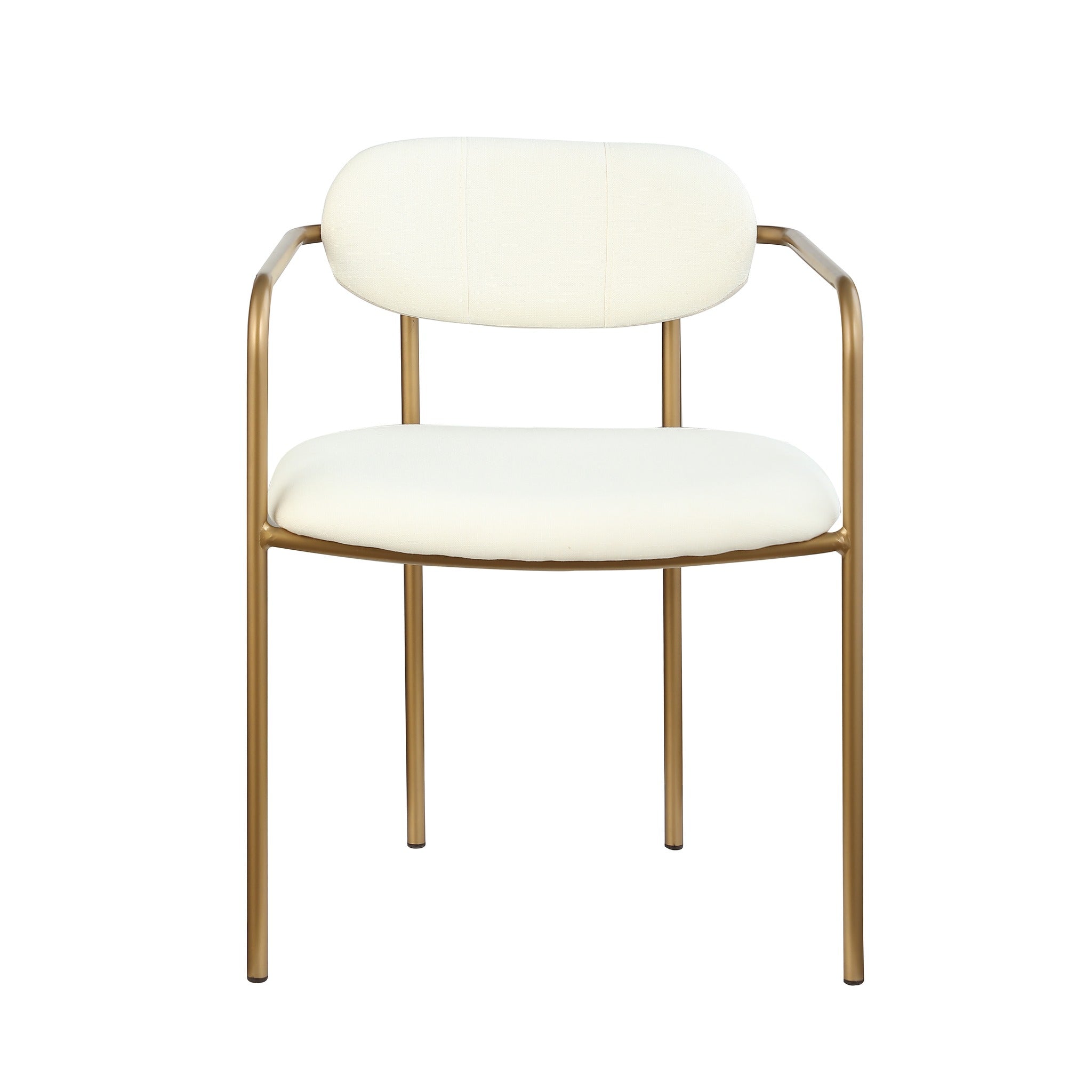 Archer Dining Chair - White/Gold - Www.Shopthatapp.ca