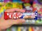 Chocolate KitKat Chunky Popcorn bar by Snack Bar Co with crunchy popcorn pieces and smooth chocolate coating.