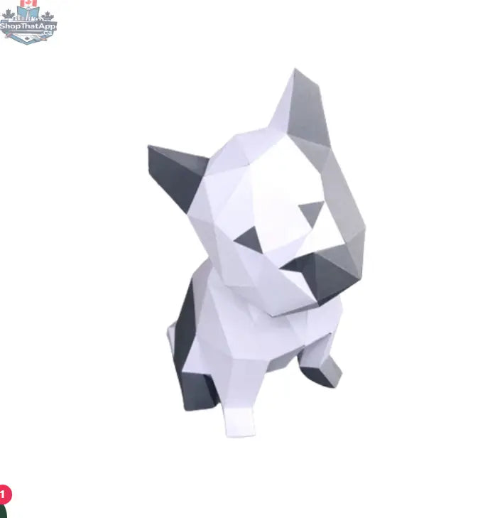 DIY puppy origami kit by Sofs Lifestyle, 3D paper model set for creating detailed puppy origami figures.