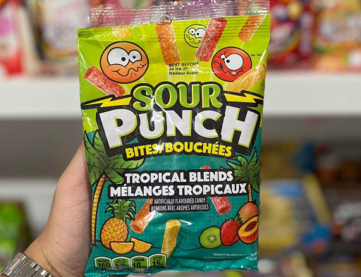 SOUR PUNCH TROPICAL BLEND (5OZ) - Www.Shopthatapp.ca