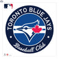 Toronto Blue Jays wall decal featuring team stripe logo, 36x36 inches, ideal for sports-themed room decor.