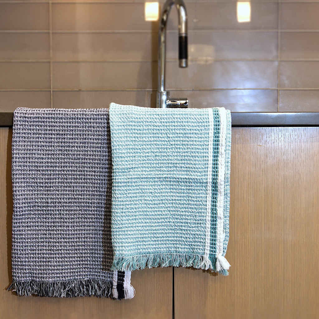 Stonewashed Heather Waffle Towels - Shopthatapp.ca