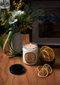 8oz BC Mountain Rain soy candle with a cotton wick, offering a fresh, natural aroma perfect for a relaxing ambiance.