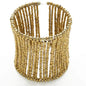 Beaded column bracelet by Suzie Blue Canada featuring colorful beads and a sleek cuff design.