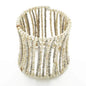 Beaded column cuff bracelet by Suzie Blue Canada featuring colorful beads and a stylish, handcrafted design.