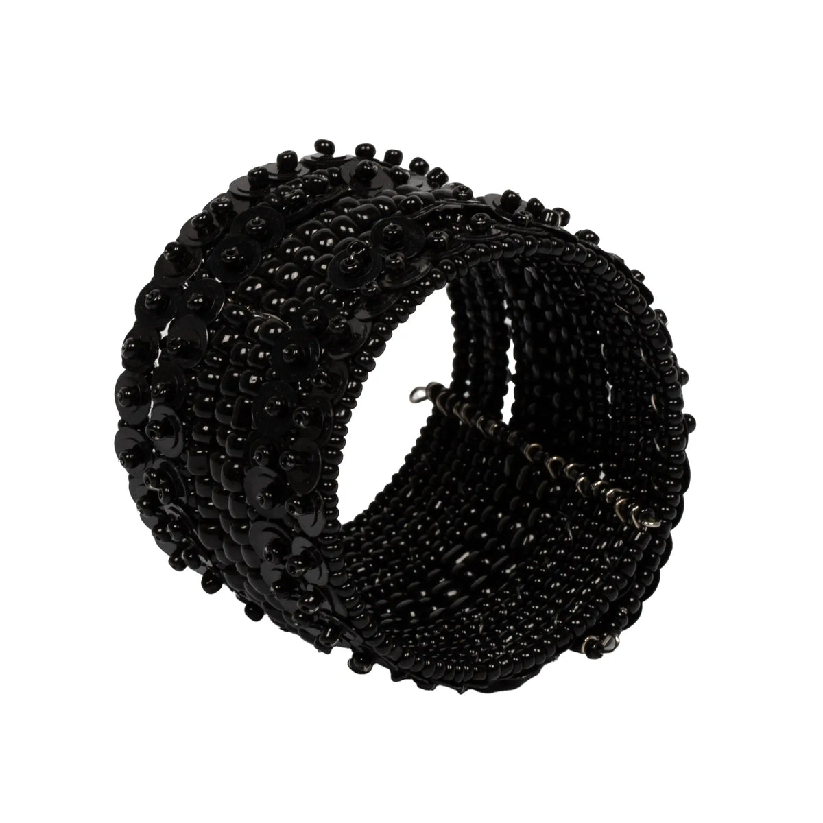Sequin cuff bracelet by Suzie Blue Canada featuring sparkling sequins for stylish, elegant wristwear.