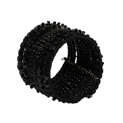 Sequin cuff bracelet by Suzie Blue Canada featuring sparkling sequins for stylish, elegant wristwear.