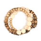 Handmade wood resin spiral bracelet by Suzie Blue Canada featuring a unique, handcrafted jewelry design with natural wood and resin elements.