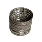 Simple beaded cuff bracelet by Suzie Blue Canada featuring neutral-colored beads for versatile, effortless style.
