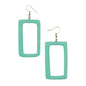 Resin rectangular earrings by Suzie Blue Canada, stylish and unique accessories featuring modern geometric design.