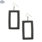 Resin rectangular earrings by Suzie Blue Canada featuring sleek geometric design in vibrant colors.