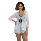 White tie front cardigan by Suzie Blue Canada, stylish women's knitwear featuring a versatile design and casual fit.