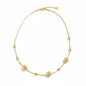 Gold stainless steel Multi Ball Necklace by Suzie Blue Canada featuring multiple spherical beads on a delicate chain.