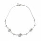 Grey stainless steel Multi Ball Necklace by Suzie Blue Canada featuring multiple spherical beads on a sleek chain.