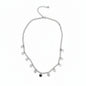 Silver stainless steel multi-heart charm necklace featuring layered heart pendants, designed by Suzie Blue Canada.
