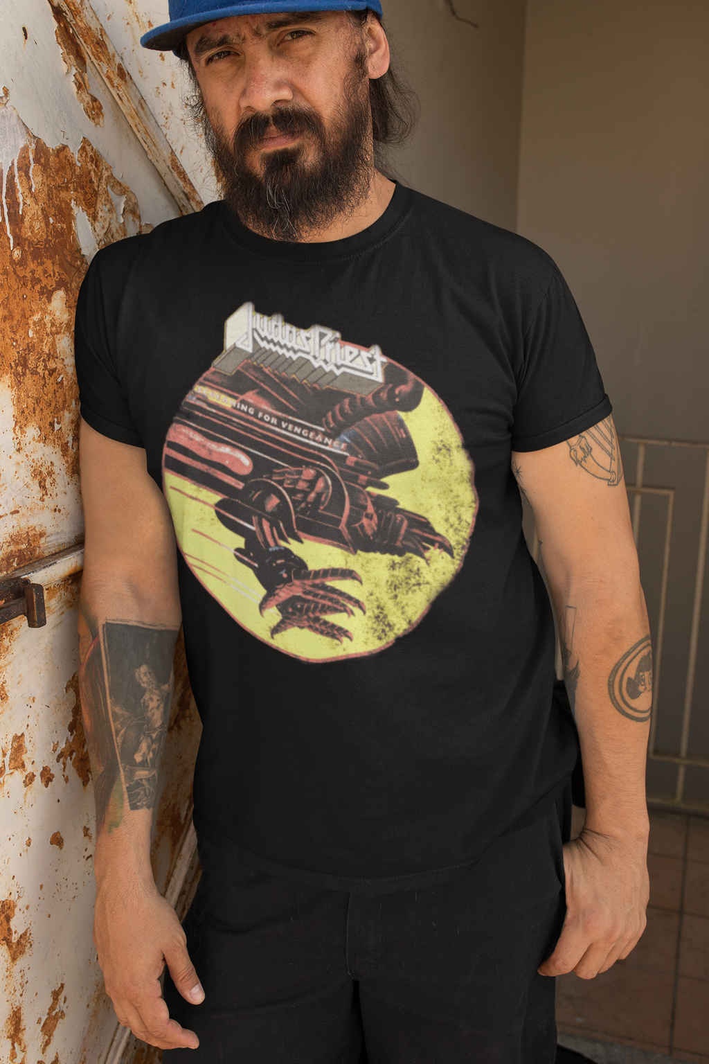 Judas Priest Vengeance Anniversary Black T-Shirt - Www.Shopthatapp.ca