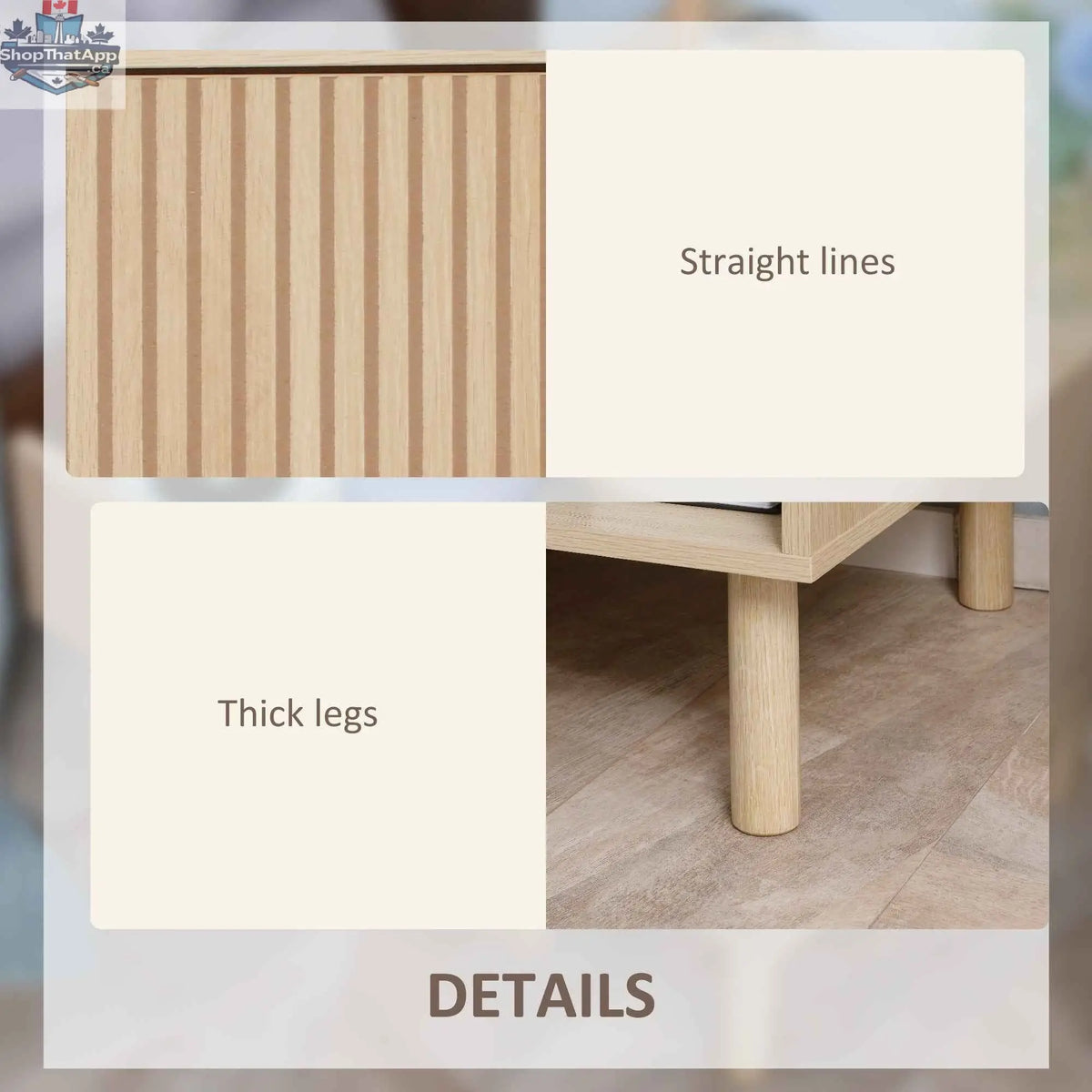 Laura modern bedside table with drawer and open shelf, made from natural wood, bedroom furniture by SLOTH Nation.
