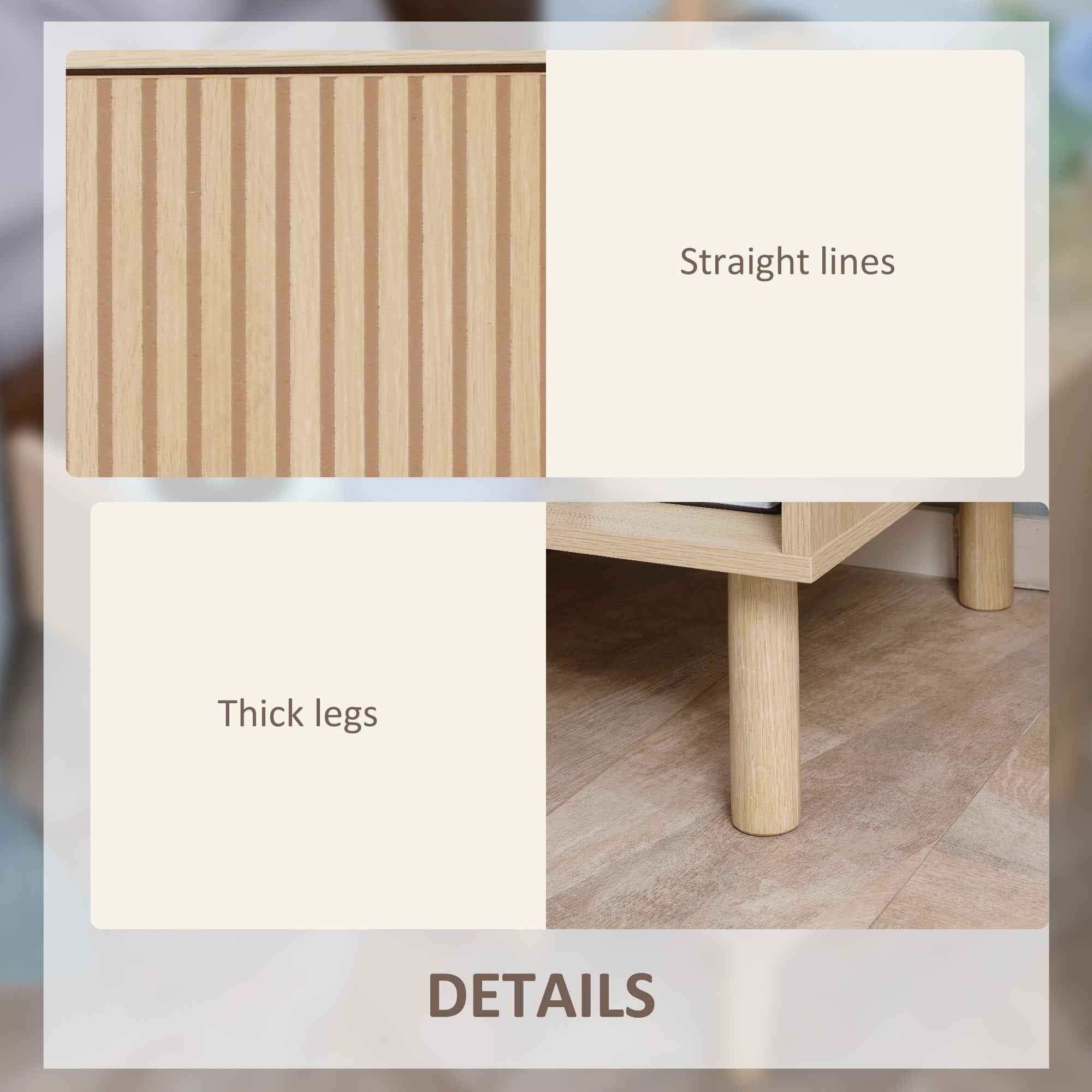Laura Modern Bedside Table with Drawer and Open Shelf-Natural Wood