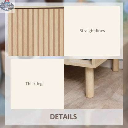 Laura modern bedside table with drawer and open shelf, made from natural wood, bedroom furniture by SLOTH Nation.