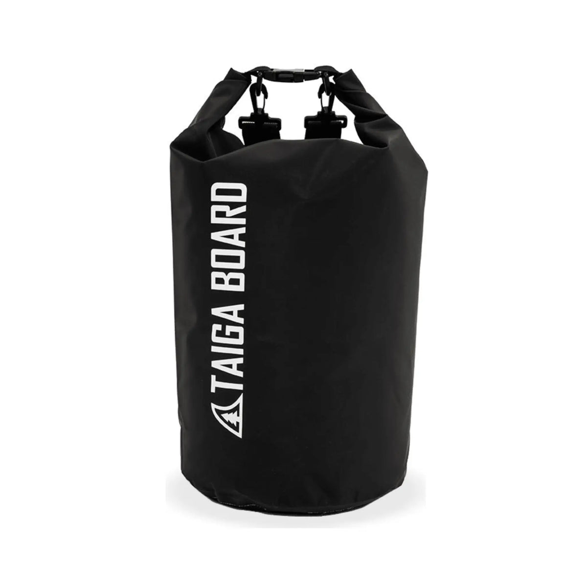 Taiga Board 20L dry bag with adjustable carbon paddle, waterproof accessory for water sports and outdoor adventures.