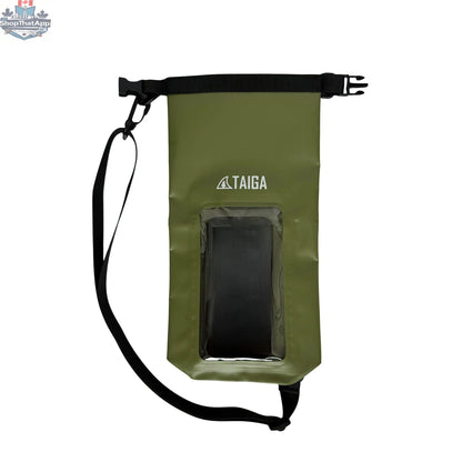 Taiga Board waterproof 2L phone dry bag, lightweight waterproof accessory for keeping smartphones dry during water activities.