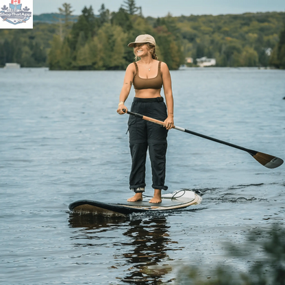 Taiga Board Performance Paddle Carbon Wood, adjustable 2 or 3-piece kayak paddle with ergonomic design and lightweight construction.