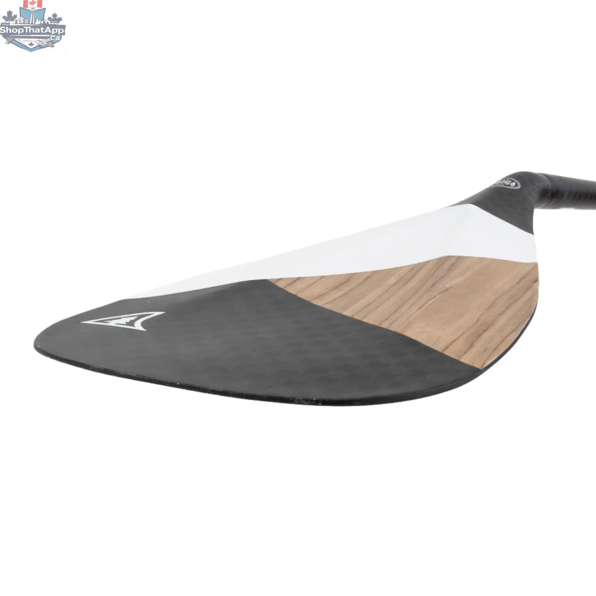 Taiga Board Diamond Paddle with asymmetric one-piece carbon and wood construction for enhanced paddling performance.