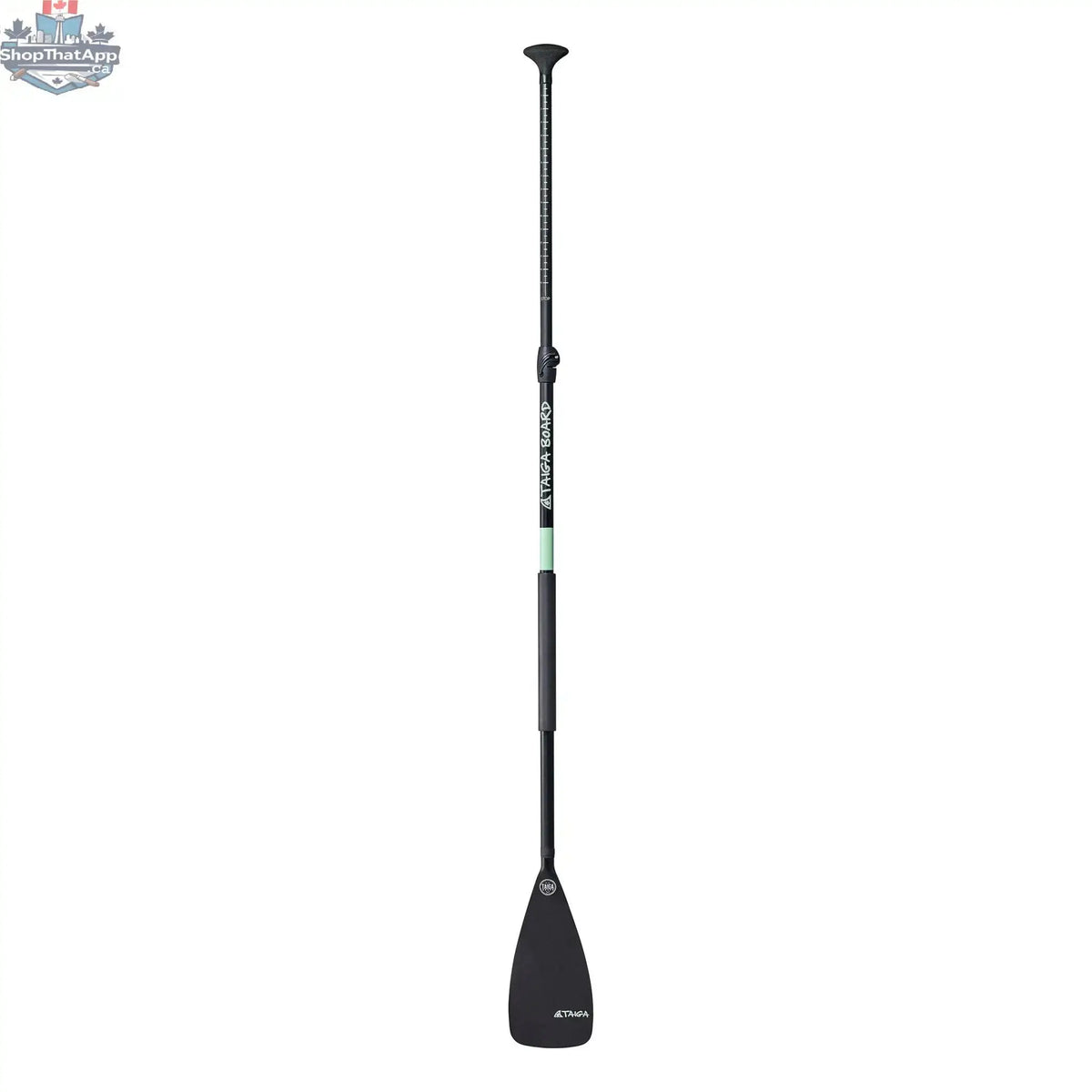 NIBI 8'0'' inflatable paddle board for kids by Taiga Board with complete kid kit, shown fully inflated on water.