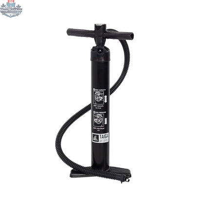 Taiga Board UKEE 10'8'' inflatable paddle board in the value kit, shown fully inflated on water with paddles and accessories visible.