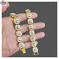 Micro Cluster Tennis Chain - Gold - Shopthatapp.ca