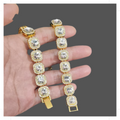 Elevate Your Style with Our Gold Micro Cluster Tennis Bracelet