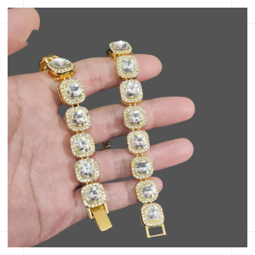 Elevate Your Style with Our Gold Micro Cluster Tennis Bracelet