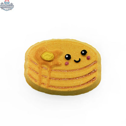 Mini Pancake Maker from The Bomb Bar Canada for effortless home pancake cooking, shown with freshly made mini pancakes.