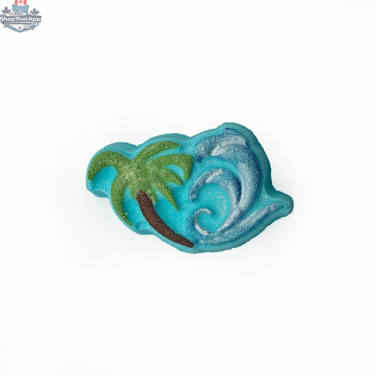 Decorative palm tree bath and body product by The Bomb Bar Canada adds a tropical touch to your home.