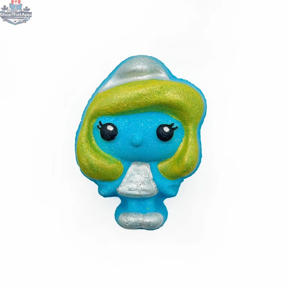 Blue Belle Smuffin bath and body product featuring Smurfette design by The Bomb Bar Canada, stylish and fun for every occasion.