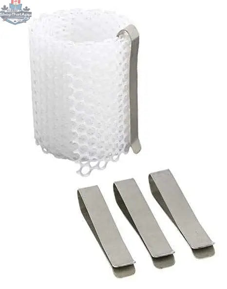 Replacement mesh for Canadian Flosser cotton candy machine, 20-inch size with clips, by The Canada Popcorn Company.