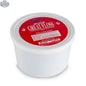 Blue raspberry flavored maple floss in a 1lb container, premium sweetener supply from The Canada Popcorn Company.