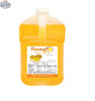 Sunglo Buttery Topping in a 1-gallon container, made by The Canada Popcorn Company, ideal for popcorn and snack toppings.