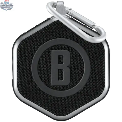 Bushnell Wingman Mini GPS Speaker for golf, portable device with built-in GPS and speaker for on-course navigation and music.