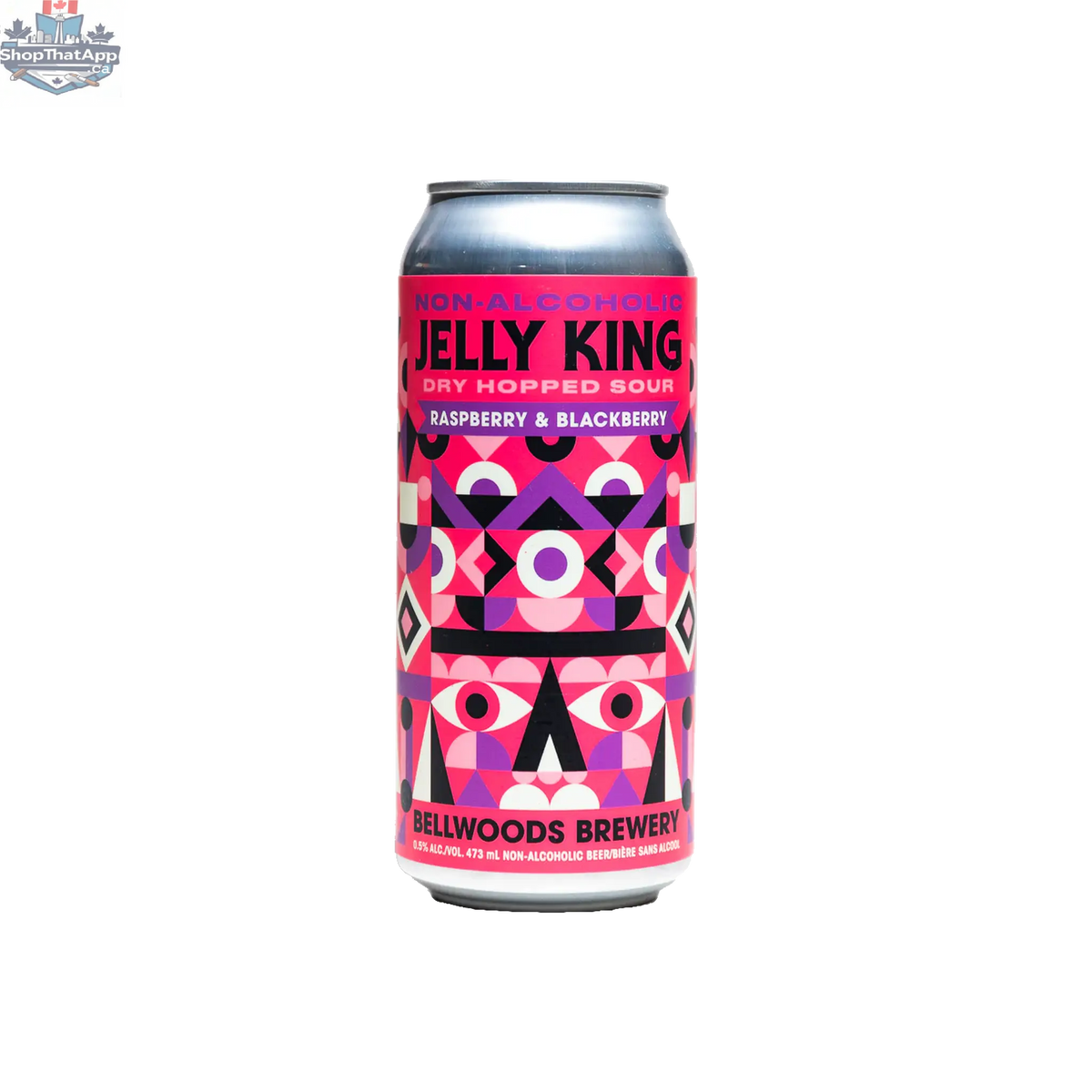Bellwoods Jelly King Sour Raspberry Blackberry - Refreshing Sour Ale - Shopthatapp.ca