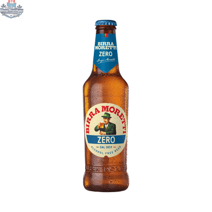 Birra Moretti Zero Alcohol-Free Beer - Enjoy the Taste Without the Buzz - Shopthatapp.ca