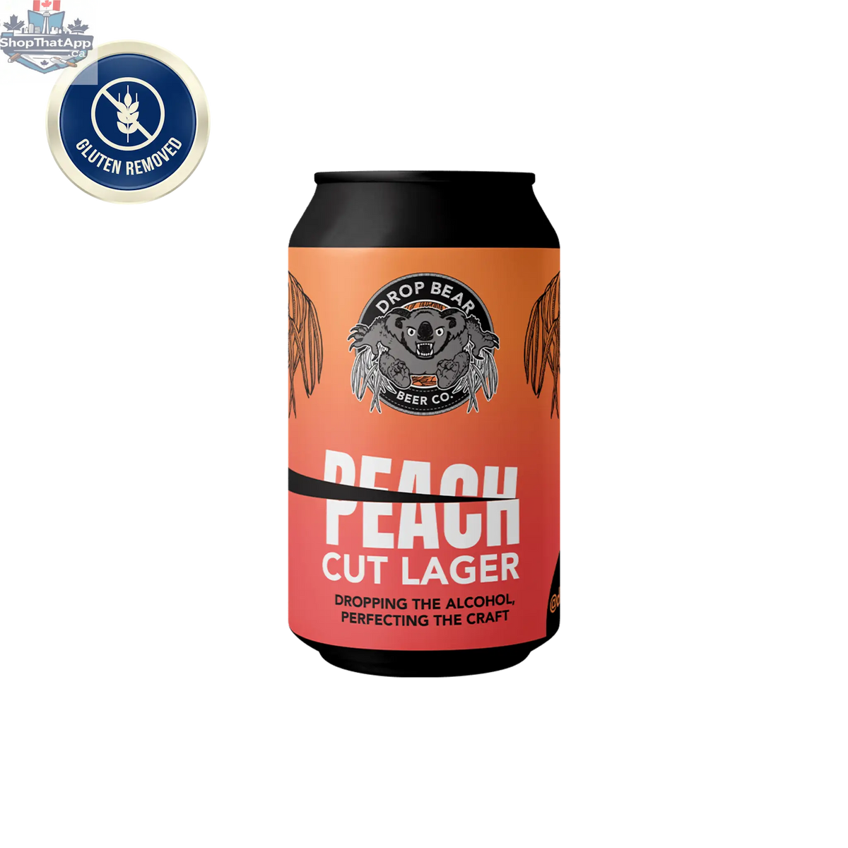 Drop Bear Peach Cut Lager - Refreshing Craft Beer Experience - Shopthatapp.ca
